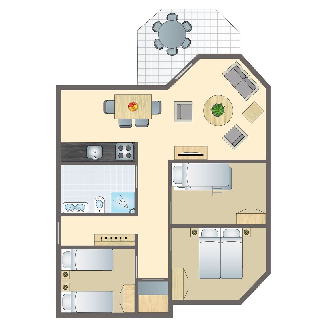 6 persoons kinderwoning