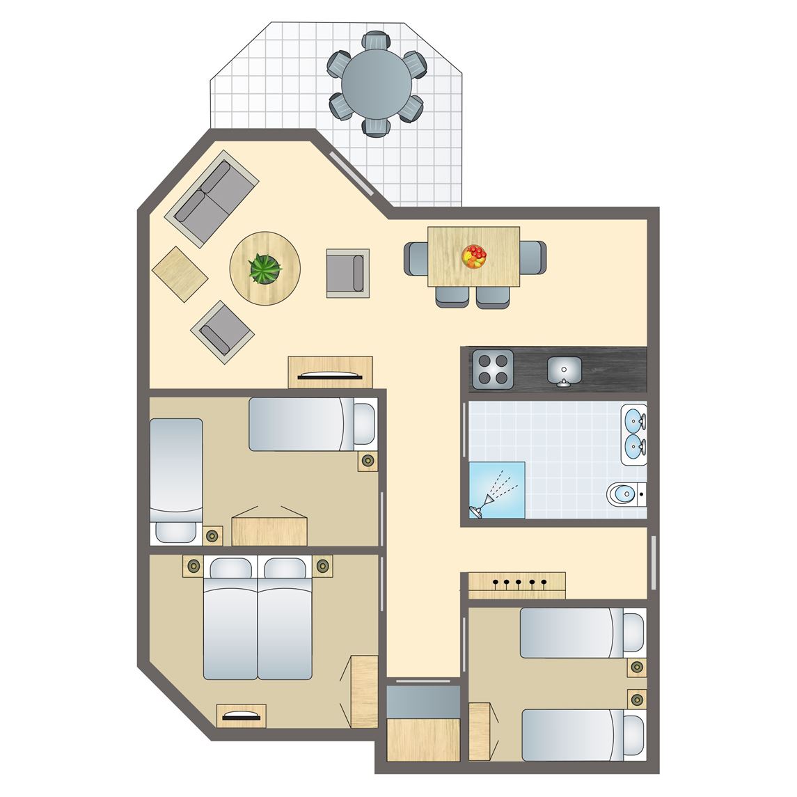 6-persoons woning